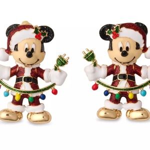 Santa Mickey Mouse Earrings by BaubleBar